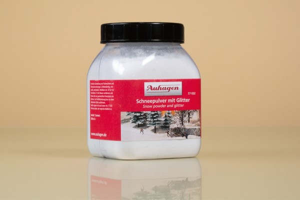 Auhagen 77032 H0/TT/N/0/G Wintergestaltung, Schneepulver mit Glitter in Streuflasche