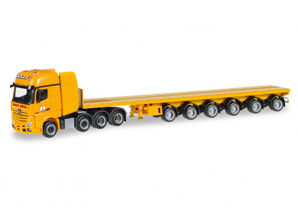 Herpa 305990 H0 - LKW-Modell: Mercedes-Benz Actros SLT Ballasttrailer-Sattelzug &quot;Max Bögl&quot;