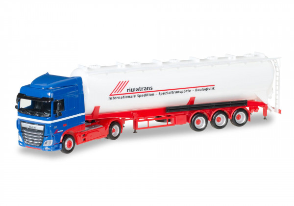 Herpa 306058 H0 - LKW-Modell: DAF XF SC Euro 6 ADR-Silo-Sattelzug &quot;Riwatrans&quot;