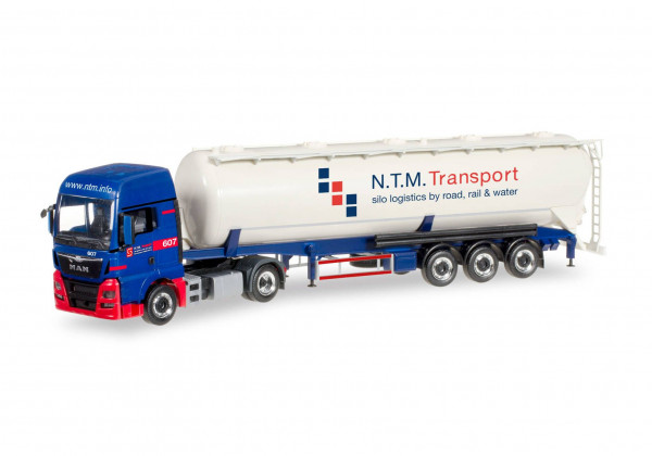 Herpa 305471 H0 - LKW-Modell: MAN TGX XXL Silo-Sattelzug &quot;NTM&quot; (NL)