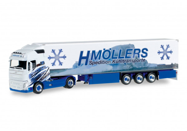 Herpa 306317 H0 - LKW-Modell: Kühlkoffer-Sattelzug, vom Typ; Volvo FH GL XL der Spedition &quot;Möllers&quot;