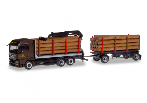 Herpa 310277 H0 - LKW-Modell: MAN TGX XLX Holztransporter-Hängerzug &quot;Ziegler Group&quot;