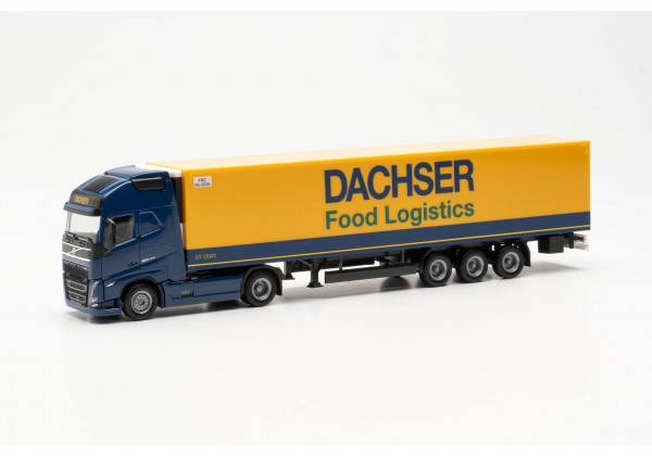 Herpa 316019 H0-LKW-Modell: Kühlkoffer-Sattelzug, vom Typ; Volvo FH Gl. XL 2020 d. Spe. &quot;Dachser&quot;