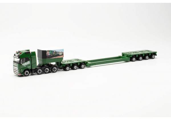 Herpa 315845 H0-LKW-Modell: Volvo FH 16 Gl. XL 2020 Schwerlast-Sattelzug „Kübler“