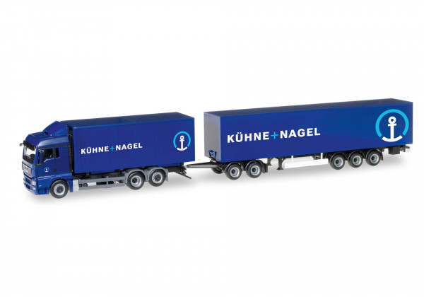 Herpa 306591 H0 - LKW-Modell: MAN TGX XLX Euro 6 Eurocombi &quot;Kühne &amp; Nagel&quot;