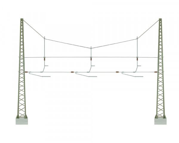 Viessmann 4262 TT-Oberleitungssystem, Quertragwerk über 3 Gleise