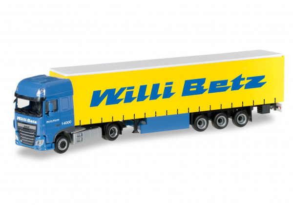 Herpa 306560 H0 - LKW-Modell: DAF XF SSC Euro 6 Gardinenplanen-Sattelzug &quot;Willi Betz&quot;