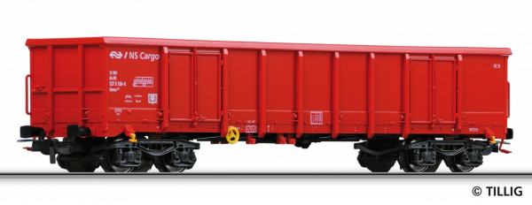 Tillig 76522 H0 - offener Güterwagen mit Schrottladung (Bauart - Eanos) Ep. V, der &quot;NS-Cargo&quot;, einge