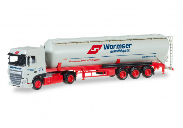 Herpa 306577 H0-LKW-Modell: DAF XF Euro 6 SC Silo-Sattelzug &quot;Wormser&quot;