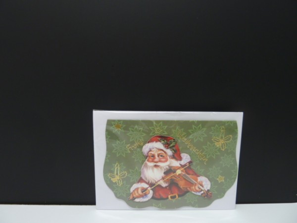 Handgearbeitete 3-D Weihnachtskarte mit Motiv &quot;Weihnachtszeit&quot;