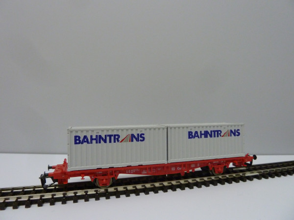 Roco-Modellbahn 37501 TT-Containerwagen m. 2 Bahntrans Container Ep. V der DB-Cargo AG