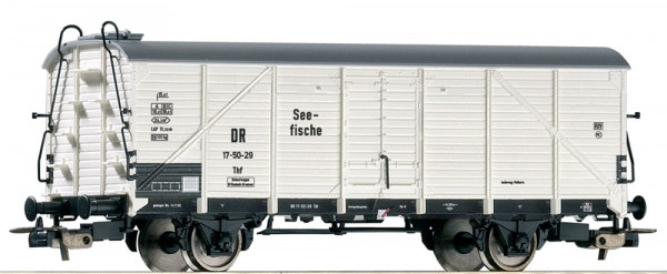 Piko 54543 H0-DC-Kühlwagen &quot;Seefische&quot; Ep. III, eingestellt bei der DR