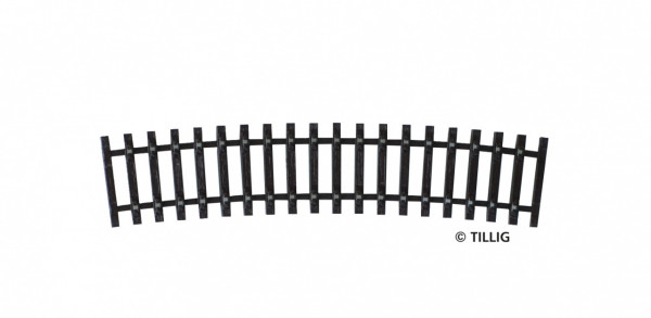 Tillig 83012 Tillig -TT-Modellgleis, starres gebogenes Schwellenband, R 32 - R 396 mm/15°