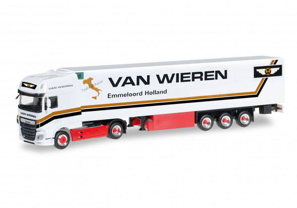 Herpa 306256 H0-LKW-Modell: DAF XF SSC Euro 6 Kühlkoffer-Sattelzug &quot;Van Wieren&quot; (NL)